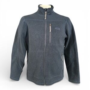 !! SOLD !! Stio Wilcox Navy Fleece Jacket Men's Medium Full Zip Outdoor Layer